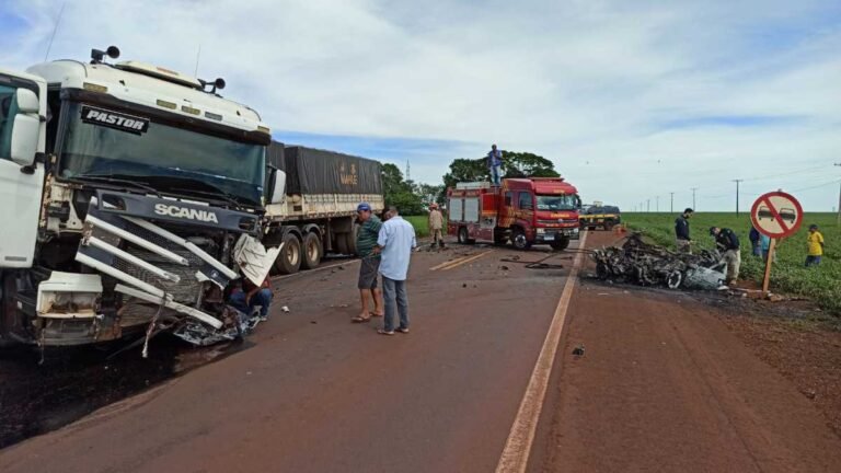 Acidente entre Fatima e Dourados deixa uma pessoa morta carbonizada
