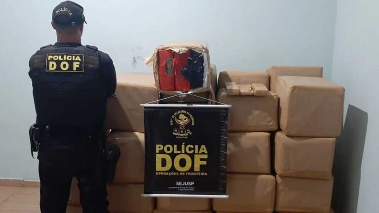 DOF fecha entreposto e apreendeu drogas avaliada em 1.4 milhão em Ponta Porã
