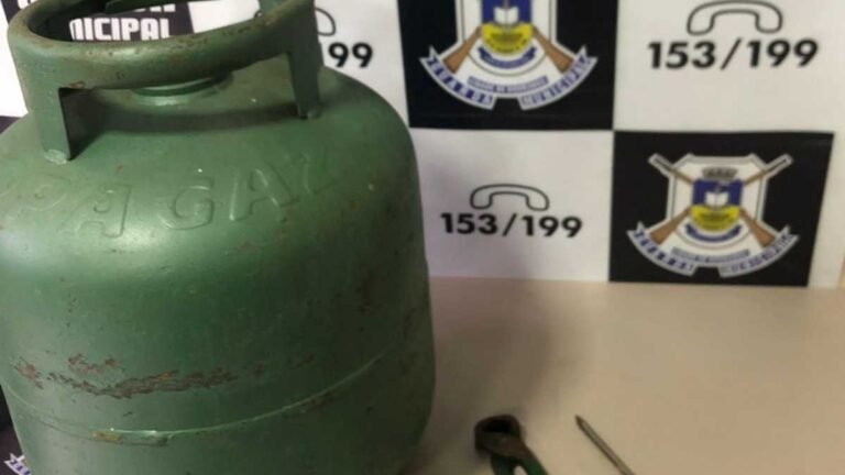 Jd Guaicurus – Homem é flagrado com botijão de gás durante a madrugada e é preso pela GMD