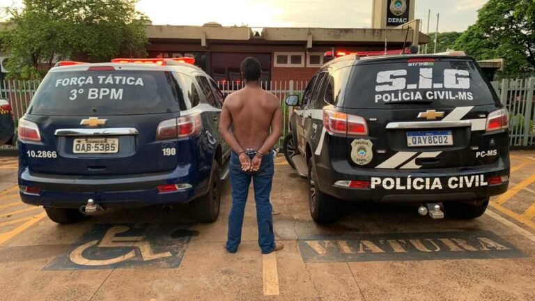 Policiais prendem em Dourados suspeito de homicídio em Fátima do Sul