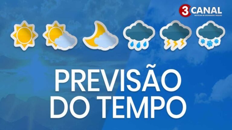 Previsão do tempo para este sábado 19/02 – DOURADOS