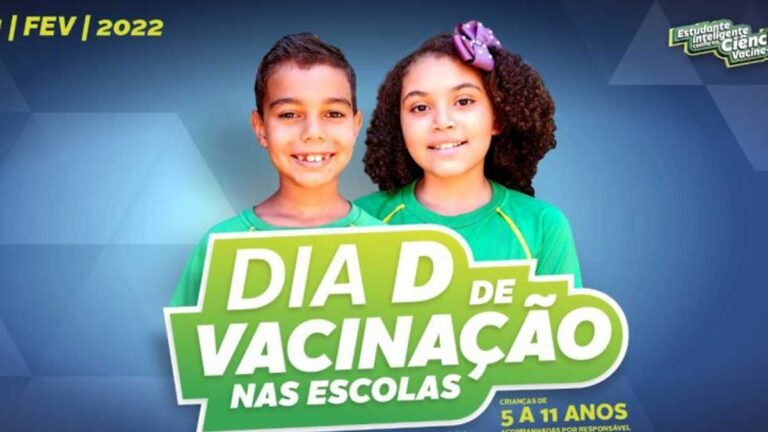 Dia D de vacinação acontece nesta segunda-feira, 21 de fevereiro em 82 unidades escolares da REE de MS