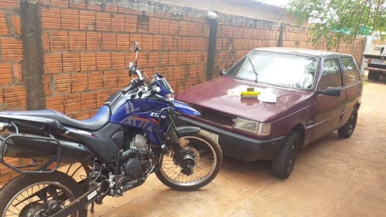 Polícia Militar recupera veículos e apreende entorpecente após pedido de socorro