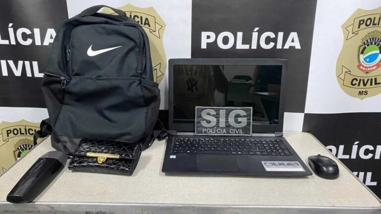 Polícia Civil recupera objetos furtados de dentro de um carro em Naviraí