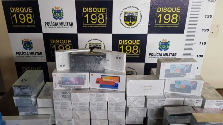 VÍDEO – PM apreende veículo com carga de contrabando e descaminho avaliado em R$ 213.000,00