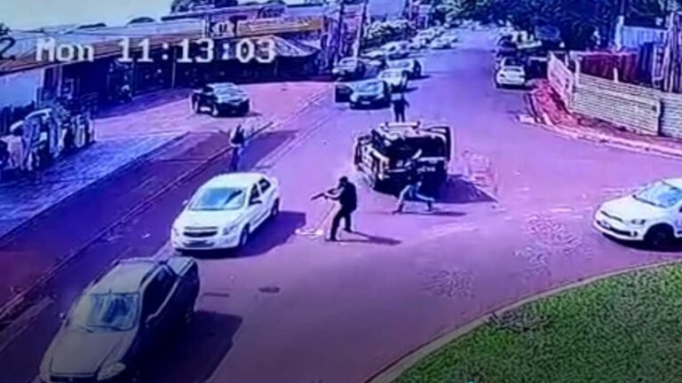 Vídeo – Perseguição e tiroteio em avenida termina com três individuo presos em Maracaju