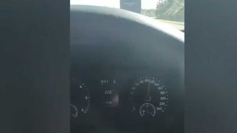 Motorista flagra ônibus de Conrado e Aleksandro a mais de 130 km por hora