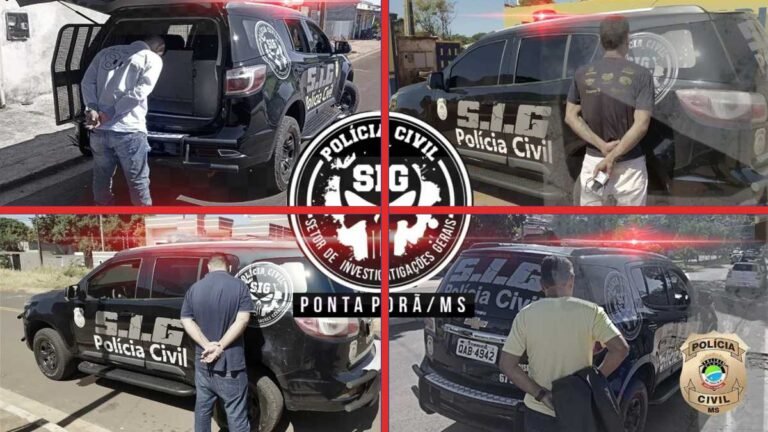 Policia Civil captura quatro evadidos do sistema prisional de Ponta Porã