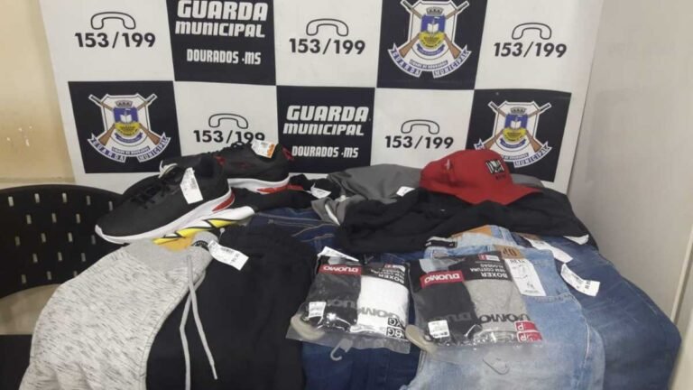 Vídeo – Guarda Municipal prende jovem de 19 anos por furto de roupas no centro de Dourados