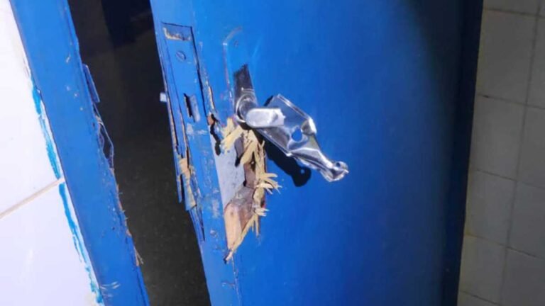 Ladrão estoura porta de Ceim e termina preso pela Guarda Municipal