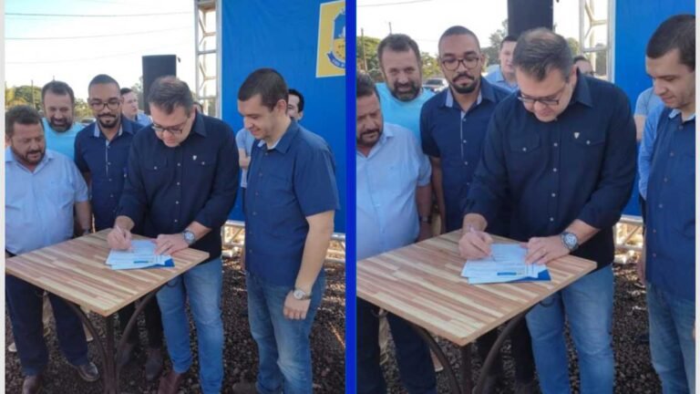 Prefeito Alan assina ordem de serviço para asfalto no Parque dos Jequitibás