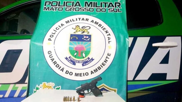 Médico veterinário é preso pela PMA  por porte ilegal de arma e apreende pistola calibre 40 e munições