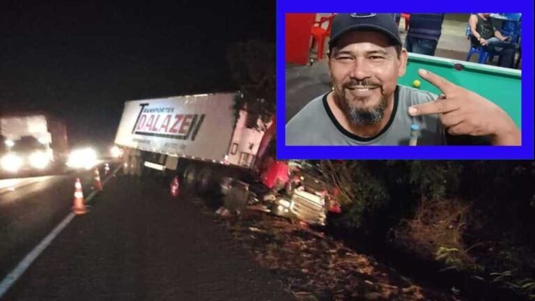 Douradense morre após 6 dias internado no HV após acidente envolvendo Saveiro e carreta