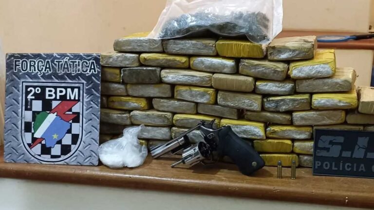 Durante operação Polícias prendem 6 pessoas, armas, munições, dinheiro, celulares, veículo e mais de 16 kg de drogas