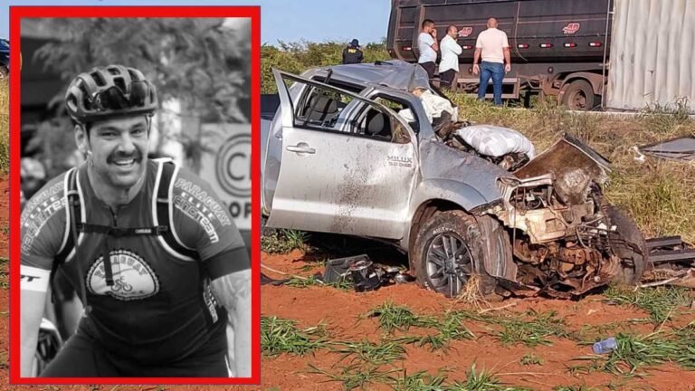 Caminhão baú invade pista contraria colide em caminhonete matando empresário de Ponta Porã