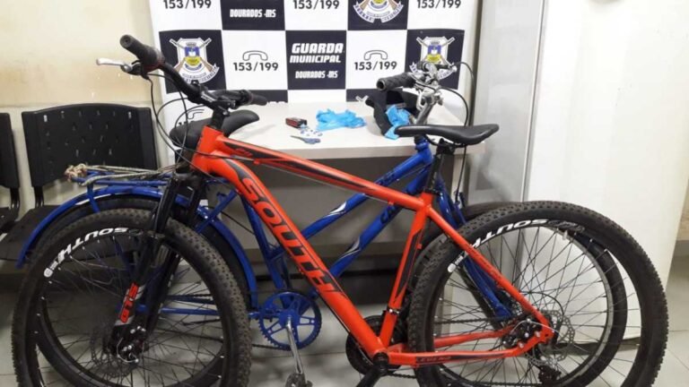 Guarda Municipal recupera bicicletas furtadas e prende usuários de drogas