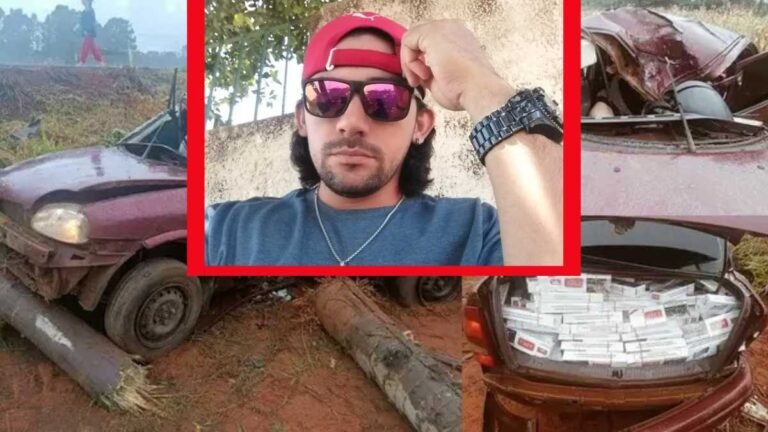 Jovem morre após perder controle de veiculo carregado de cigarros na MS-162