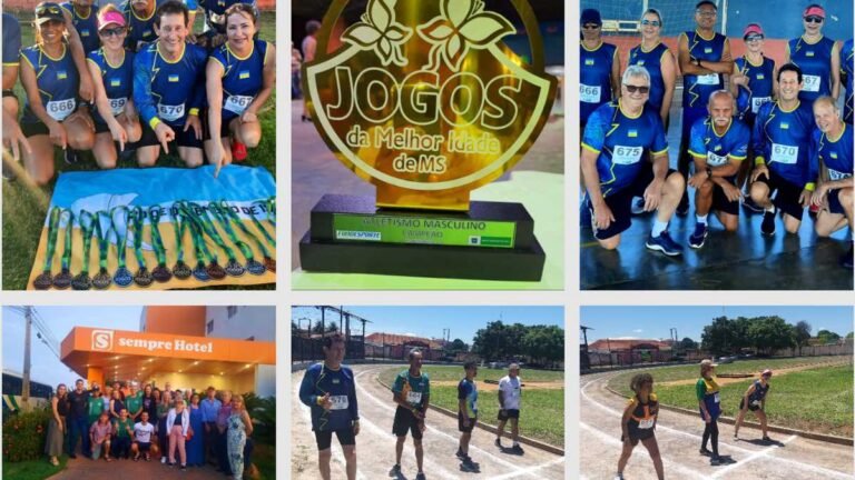 Atletas de Dourados são bicampeões na modalidade atletismo nos Jogos da Melhor Idade