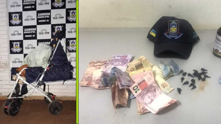 Praça Paraguaia –  GMD prende mulher que escondia pedras de crack no carrinho de bebê