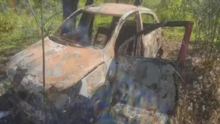 Acusado de matar duas pessoas e incendiar carro e corpos é preso pela Polícia Civil do MS