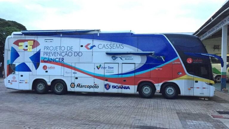 ‘Ônibus da Saúde’ disponibiliza exames de prevenção ao câncer, nesta 5ª, no pátio da DGPC