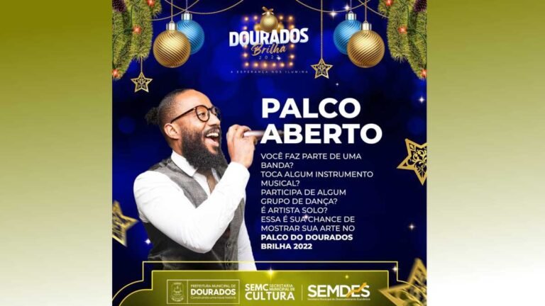 SEMC abre inscrições para o Palco Aberto do Dourados Brilha