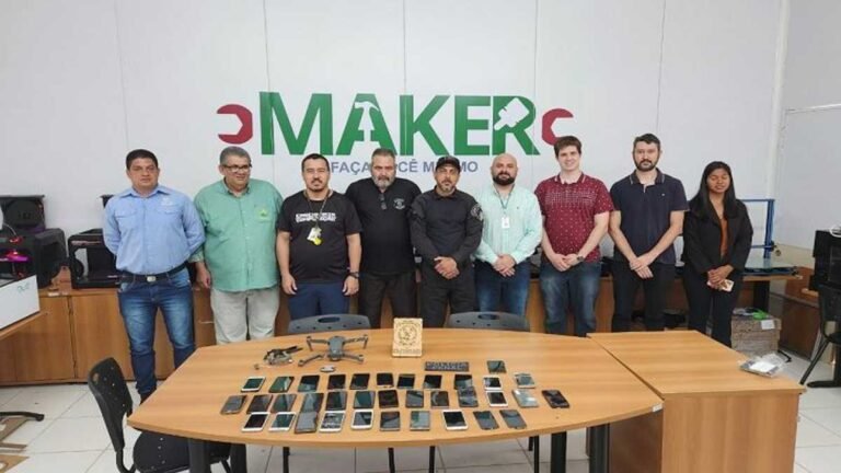 Drones e celulares interceptados na penitenciária serão utilizados em aulas de tecnologia do IFMS
