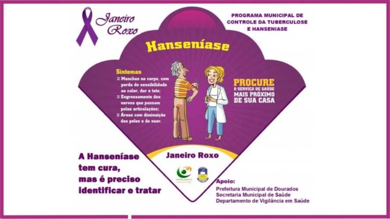 Campanha Janeiro Roxo conscientiza sobre a hanseníase em Dourados