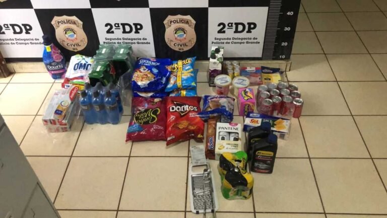 Funcionaria de mercado é presa após furtar mercadorias e Polícia Civil recupera produtos furtados