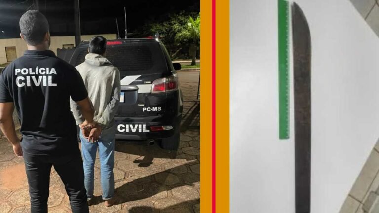 Homem é preso ao tenta matar idosa de 85 anos a golpes de facão e tentar incendiar neto dela