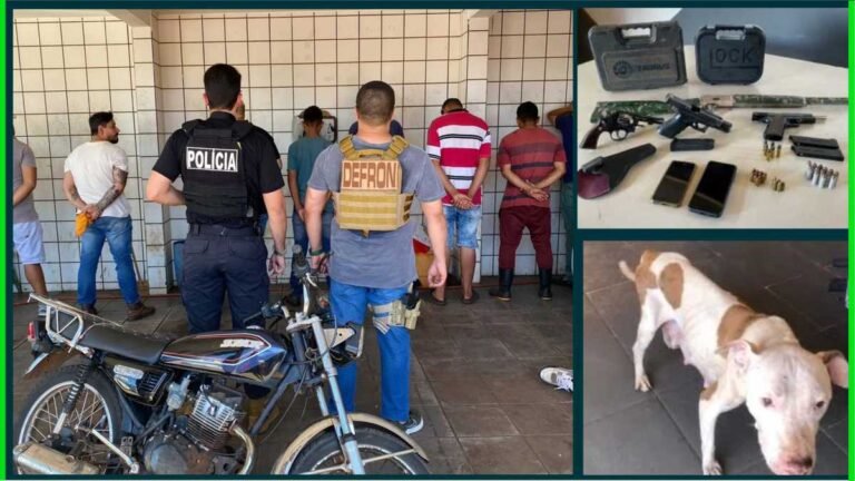 Dois são presos em por violência domestica posse ilegal de arma de fogo, tráfico e maus tratos de animais