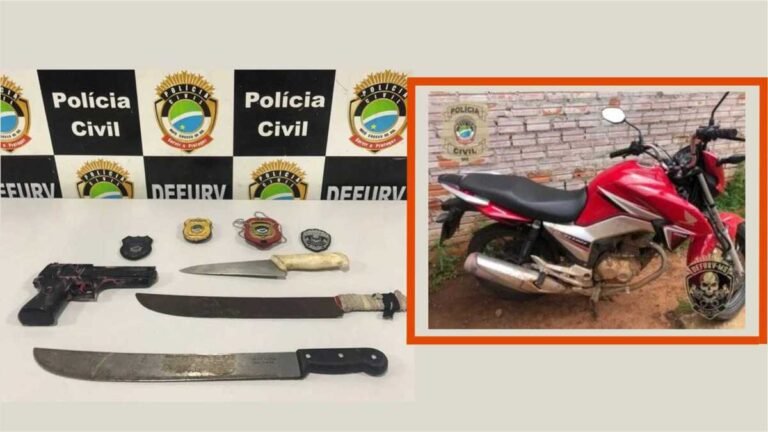 Homem é esfaqueado e tem moto tomada em assalto, quatro pessoas são presas pelo crime