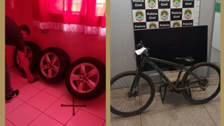 Rodas que foram roubadas de veículos no pátio da PF são recuperadas
