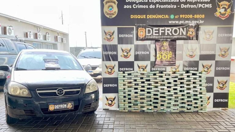 Morada Dourados – Policia apreende 150kg de pasta base de cocaína avaliada em 4,5 milhões de reais