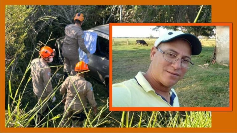 Segurança perde controle de veiculo cai em ribanceira e acaba morrendo na MS-473