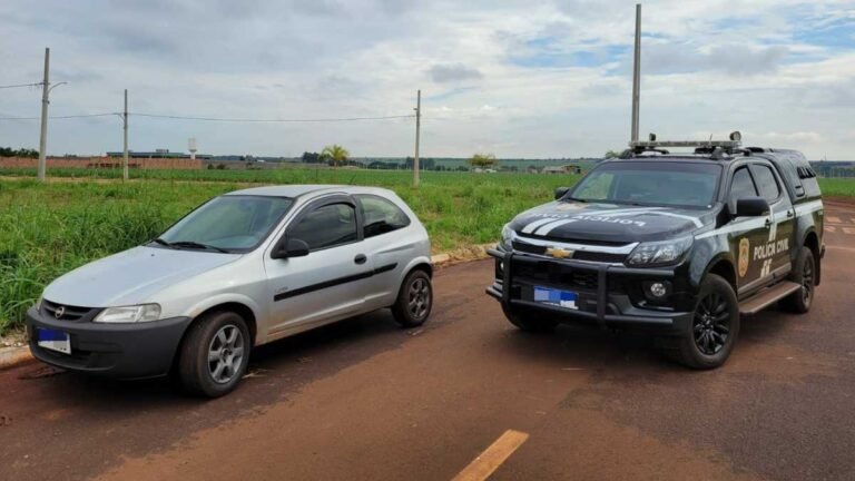 Veículo roubado em Maracaju é recuperado em garagem de venda