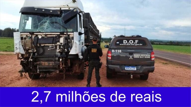 Carga milionária de cigarros ilegais é apreendida pelo DOF em Rio Brilhante