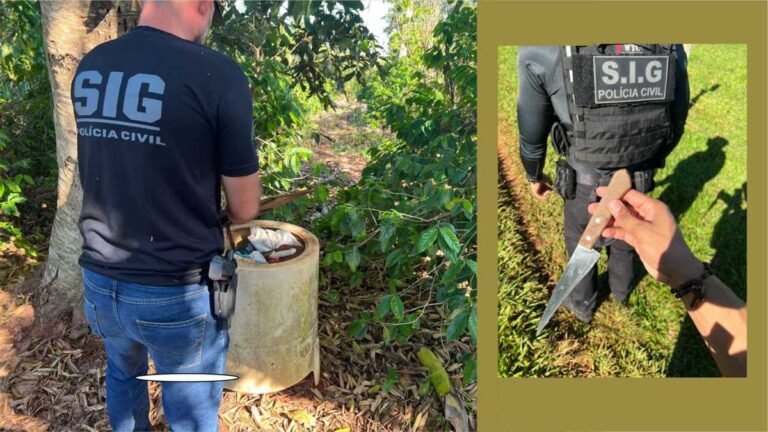 Suspeito de matar esposa a facadas e jogar corpo em mata é preso pela Polícia Civil