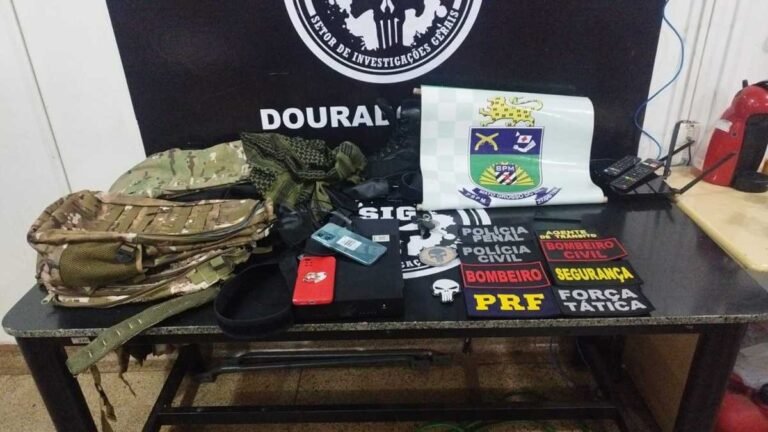 Dupla que se passava por policiais para extorquir pessoas em Dourados é presa