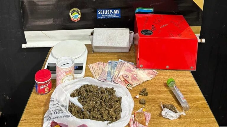Dourados – Mulher e o namorado, o filho e a filha, Família é presa por trafico de drogas