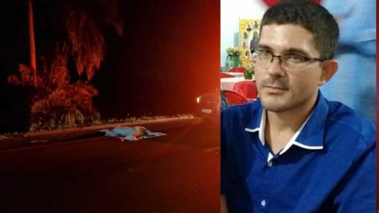 Colisão entre moto e caminhonete mata funcionário da Sanesul e deixa motorista em estado grave