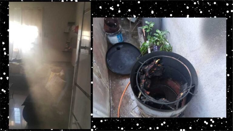 Cansado, jovem deita e dorme e não percebe casa tomada por fumaça