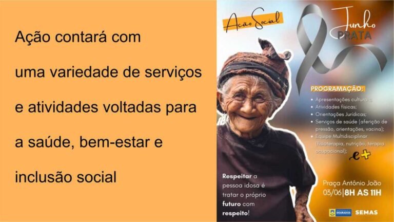 Prefeitura promove atividades para a pessoa idosa neste sábado na Praça Antônio João