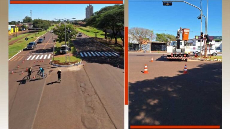 Novo semáforo na avenida Guaicurus já está funcionando em período de teste