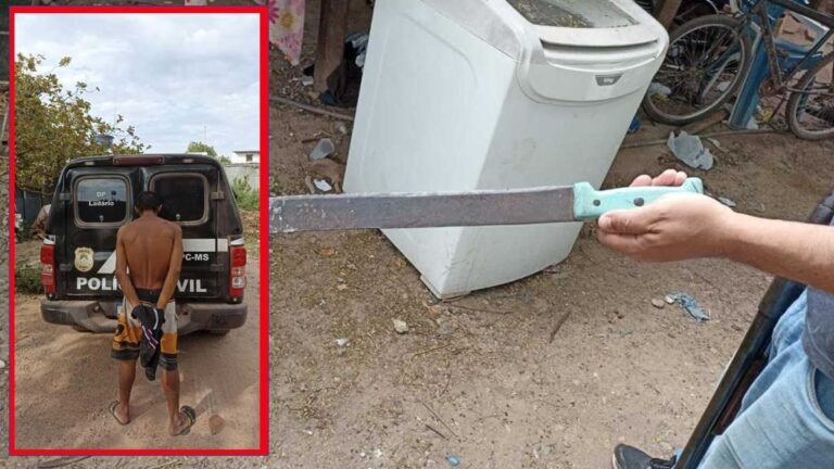 Homem é golpeado a golpes de facão na cabeça e nas mãos e consegue fugir pedir ajuda