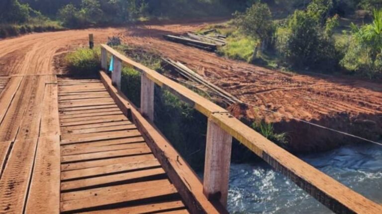 Iniciada construção da ponte de concreto sobre o Córrego Pombinho, em Três Lagoas