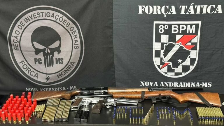 Durante ação conjunta, Polícia Civil e Polícia Militar recuperam armas de fogo e munições 