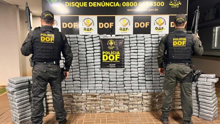Parque dos Jequitibás – DOF apreende drogas avaliada em s R$ 36 milhões em Dourados
