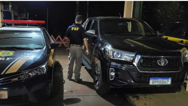 PRF de MS recupera caminhonete e prende suspeito de latrocínio cometido em MG