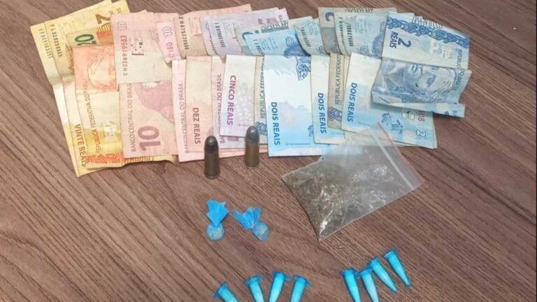 Polícia Civil fecha ponto de drogas e prende homem por tráfico e posse de munição